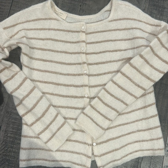 Sèzane Gaspard Mohair Wool Cardigan ecru/gold size M - Picture 4 of 9